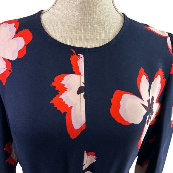 A.L.C. Stella Floral Silk Dress in Midnight Floral Sz 6 Elegant - Picture 6 of 14